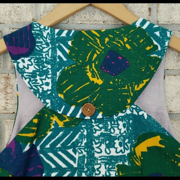 Vanessa Virginia Tropical Anthropologie Dress - Picture 4 of 7